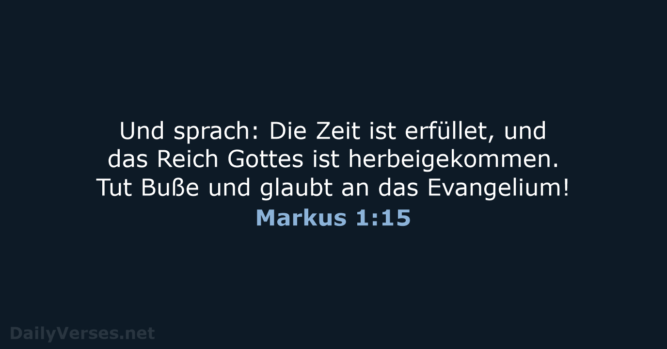 Markus 1:15 - LU12