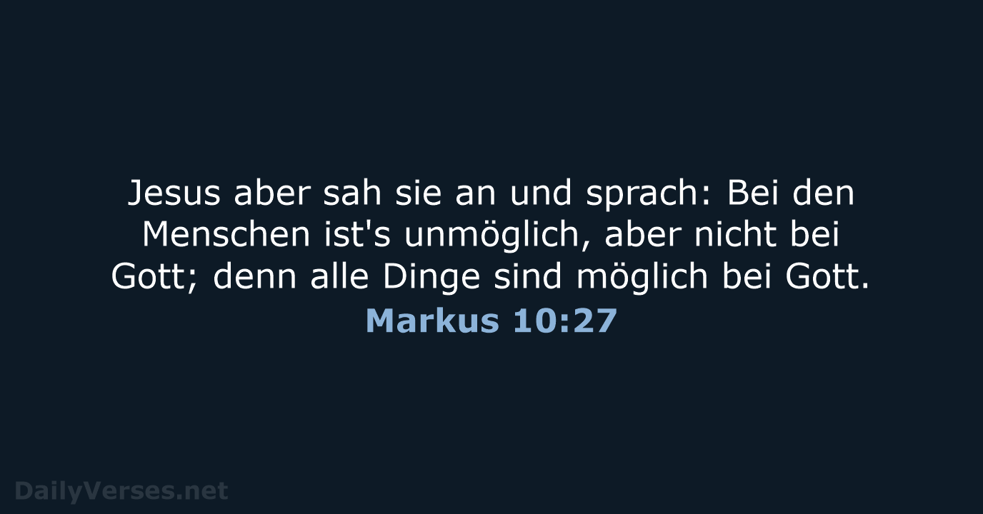 Markus 10:27 - LU12