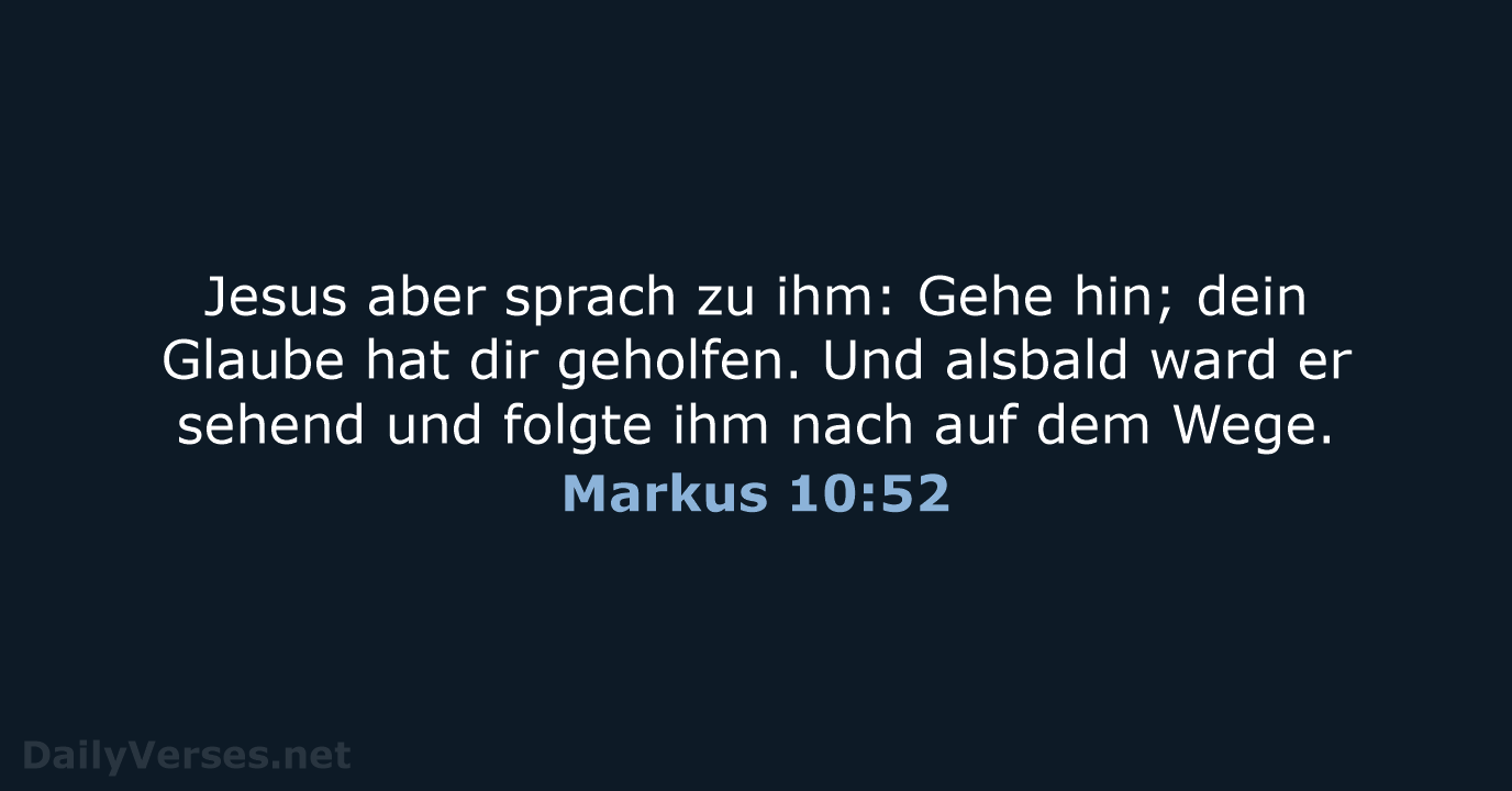 Markus 10:52 - LU12