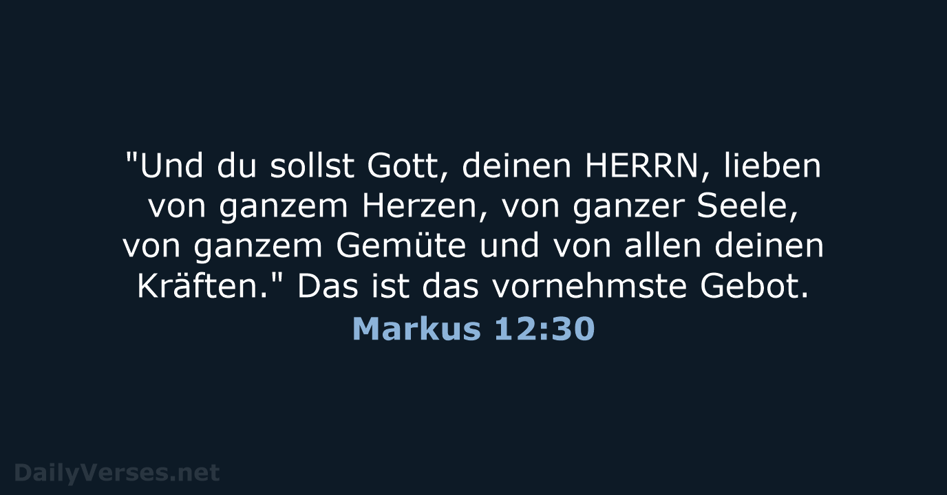 Markus 12:30 - LU12