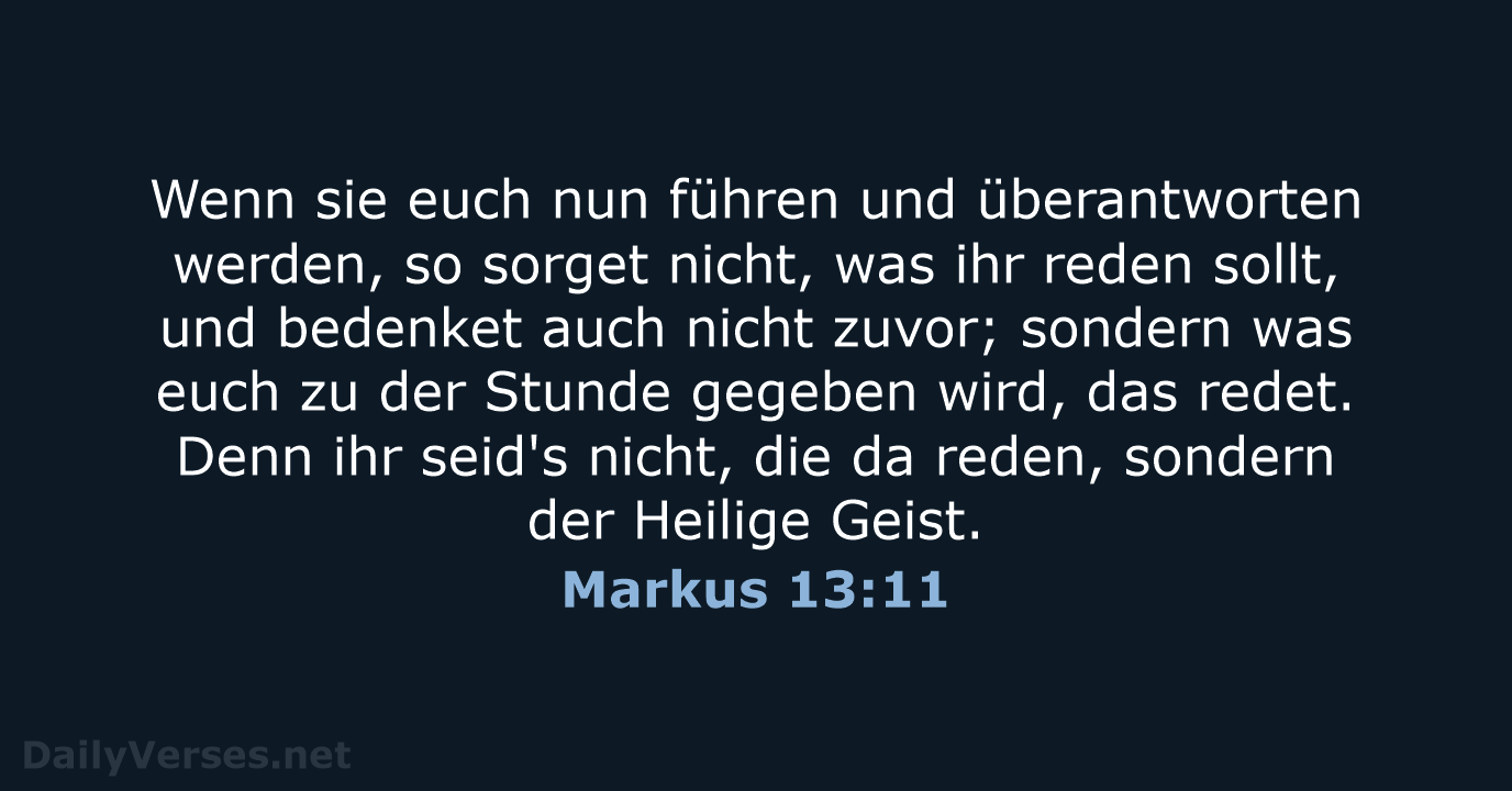 Markus 13:11 - LU12