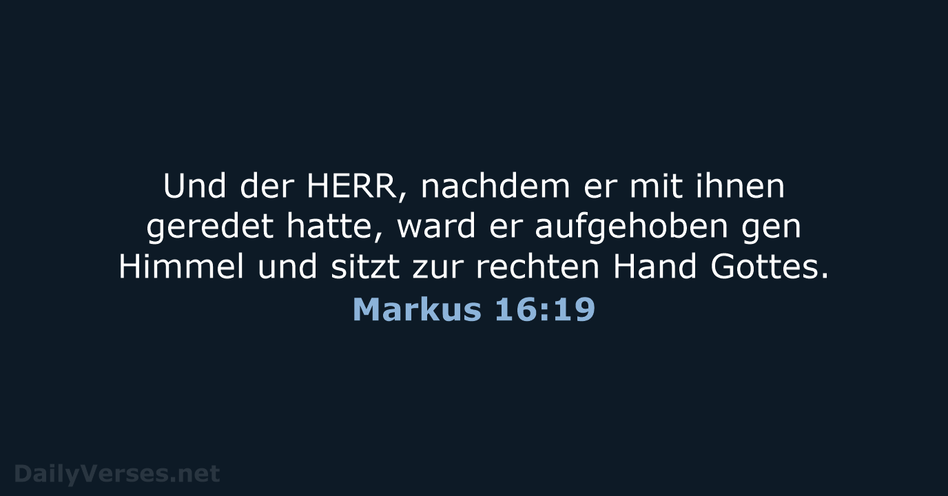 Markus 16:19 - LU12