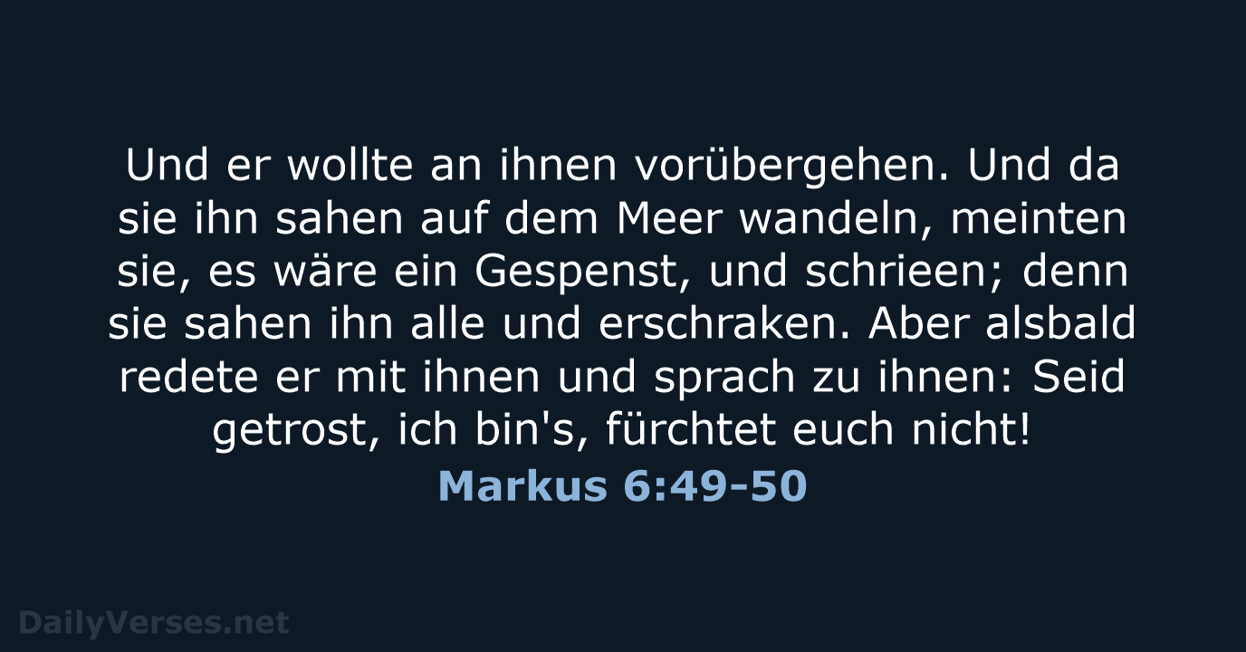 Markus 6:49-50 - LU12