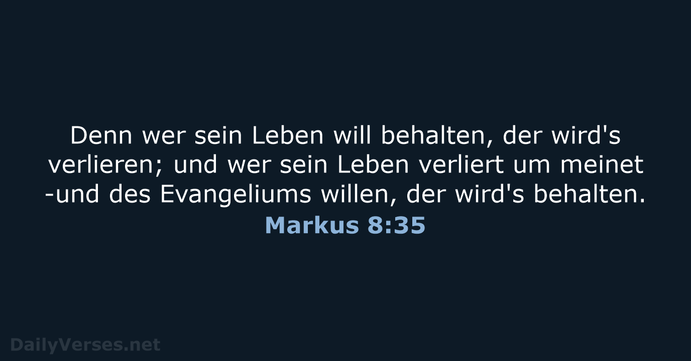 Markus 8:35 - LU12