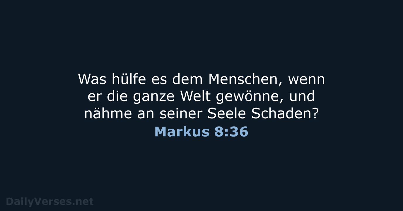 Markus 8:36 - LU12