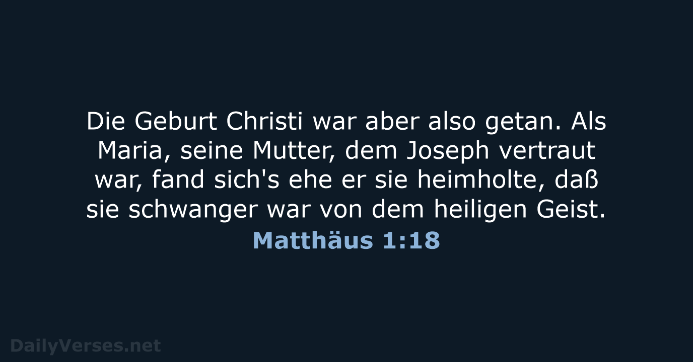 Matthäus 1:18 - LU12