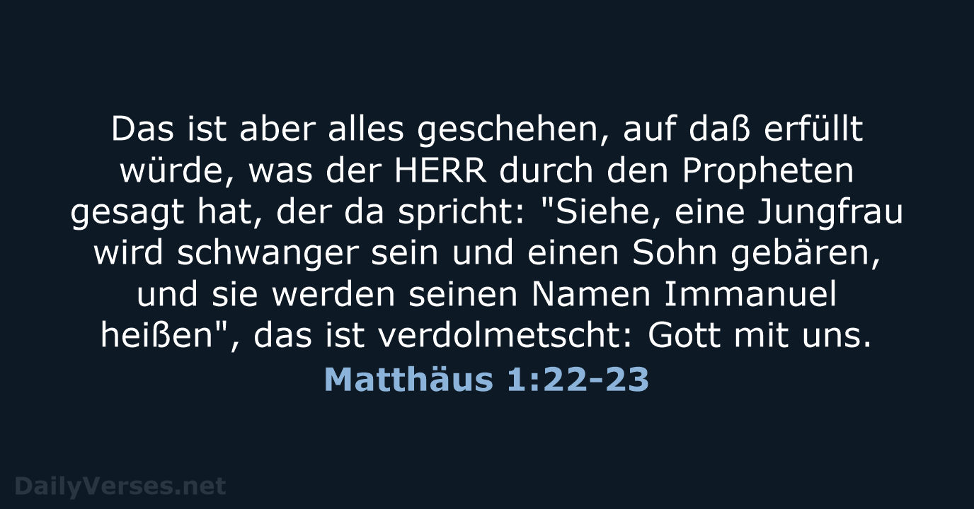 Matthäus 1:22-23 - LU12
