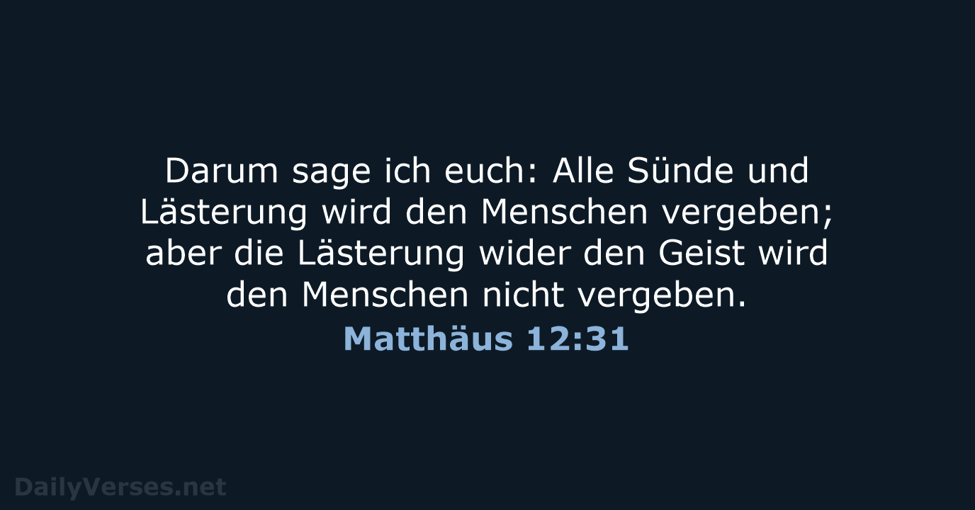 Matthäus 12:31 - LU12