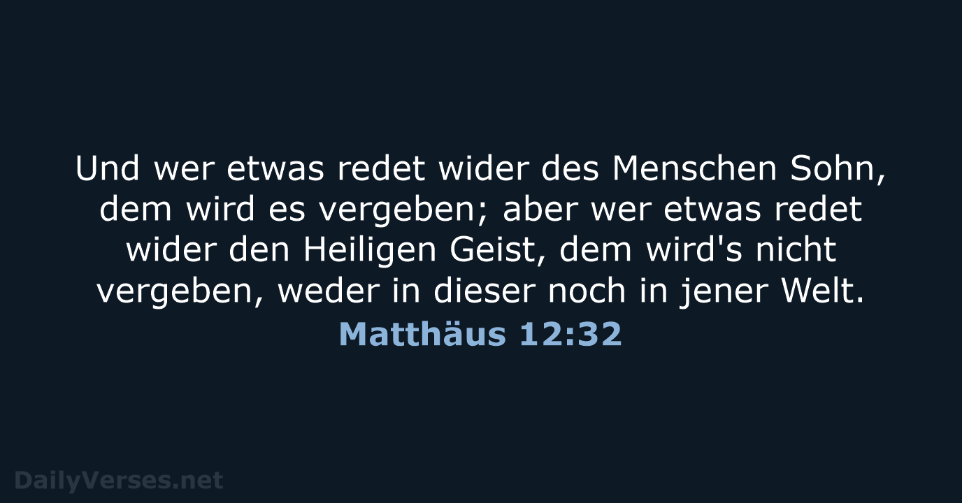 Matthäus 12:32 - LU12