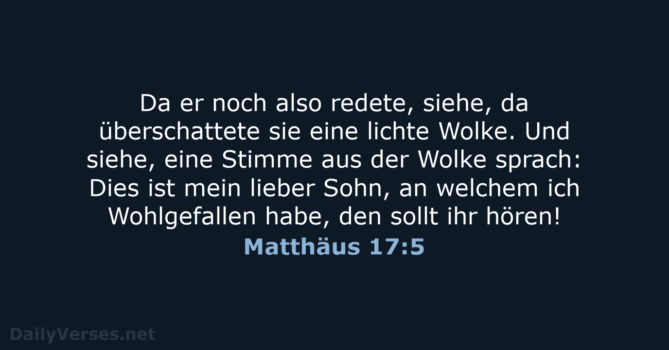 Matthäus 17:5 - LU12