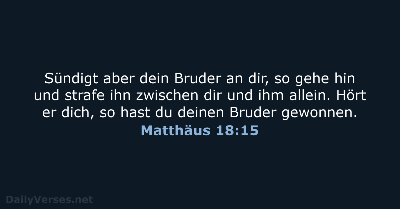 Matthäus 18:15 - LU12