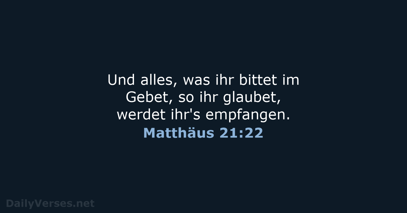 Matthäus 21:22 - LU12