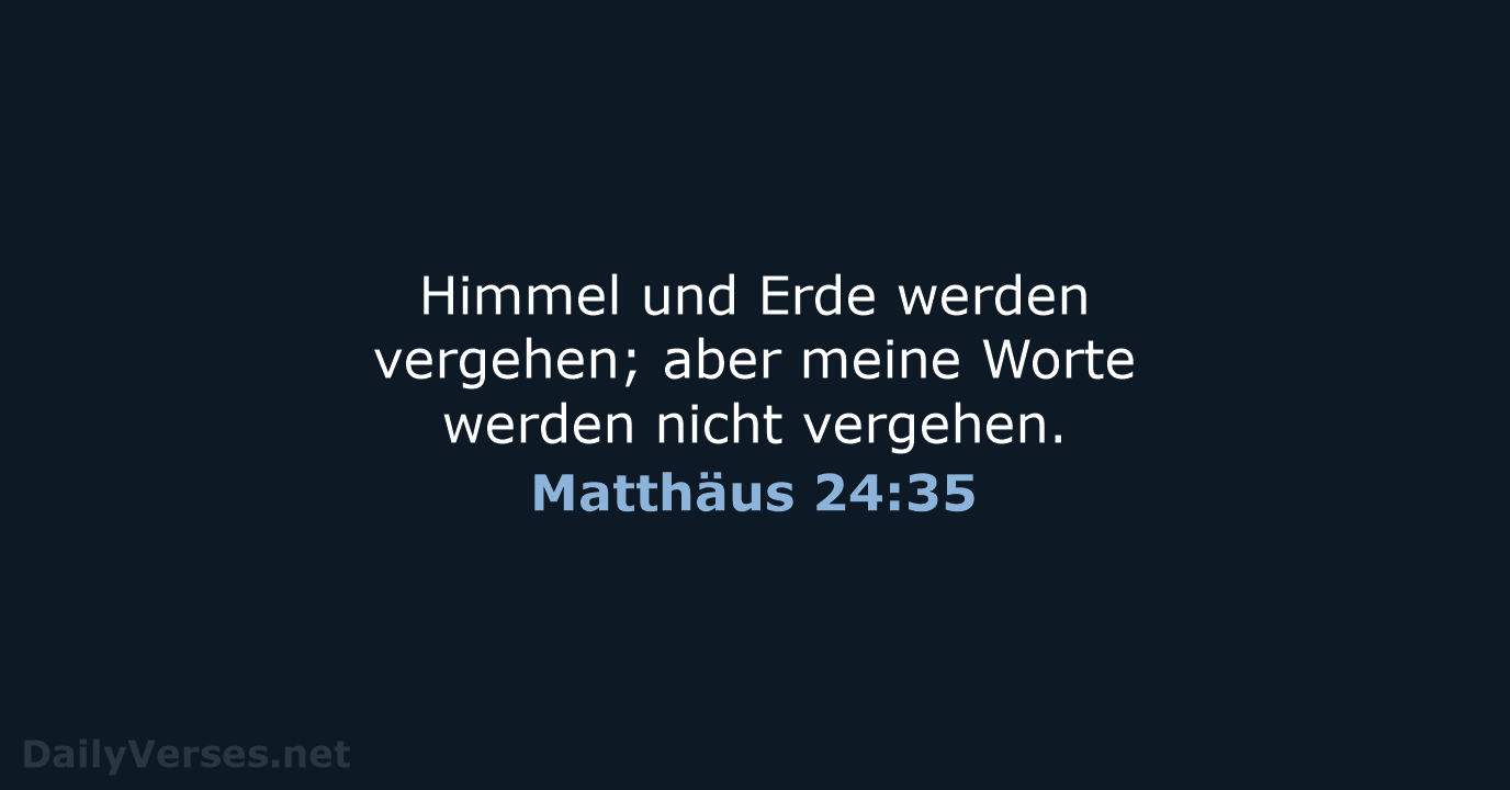 Matthäus 24:35 - LU12