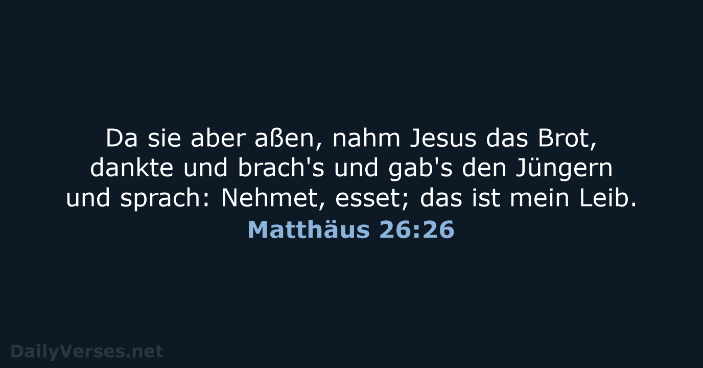 Matthäus 26:26 - LU12