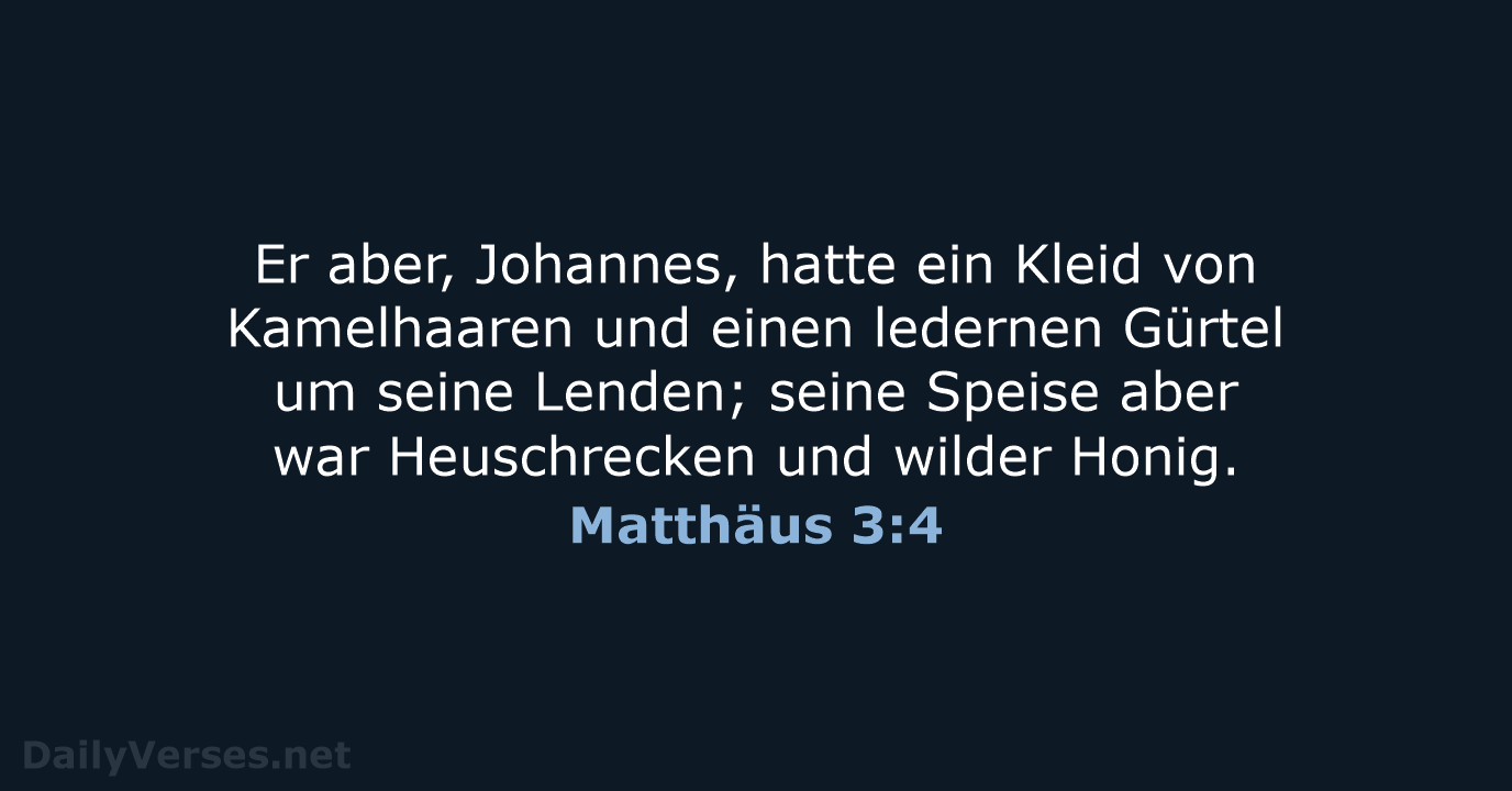 Matthäus 3:4 - LU12