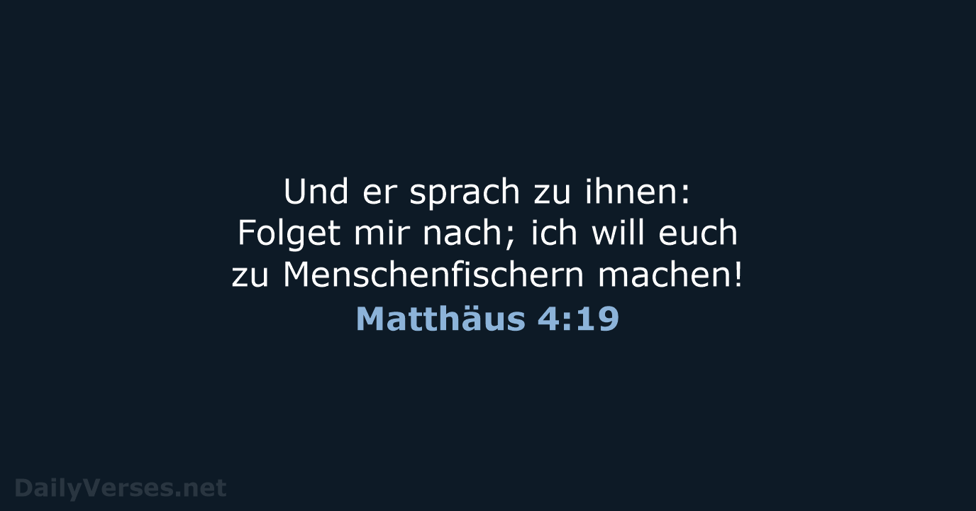 Matthäus 4:19 - LU12