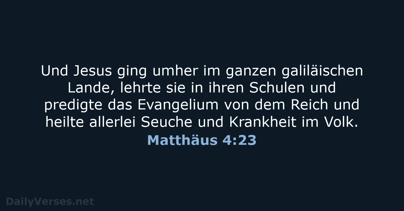 Matthäus 4:23 - LU12