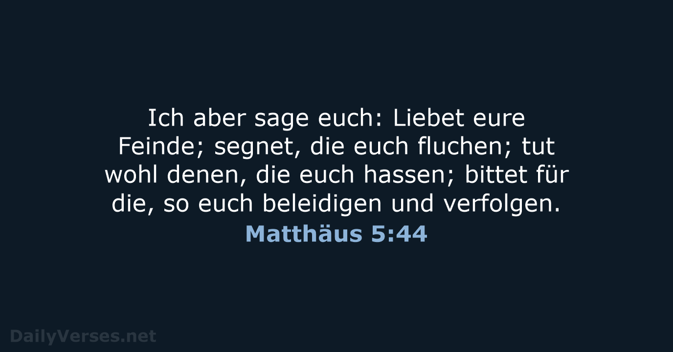Matthäus 5:44 - LU12