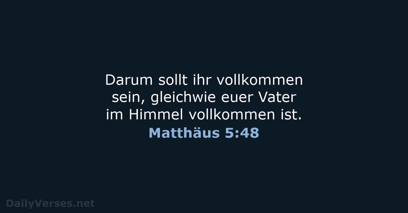 Matthäus 5:48 - LU12