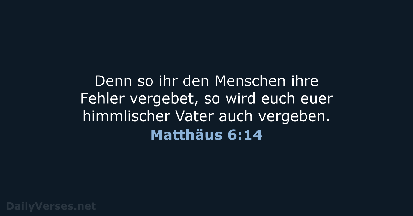 Matthäus 6:14 - LU12