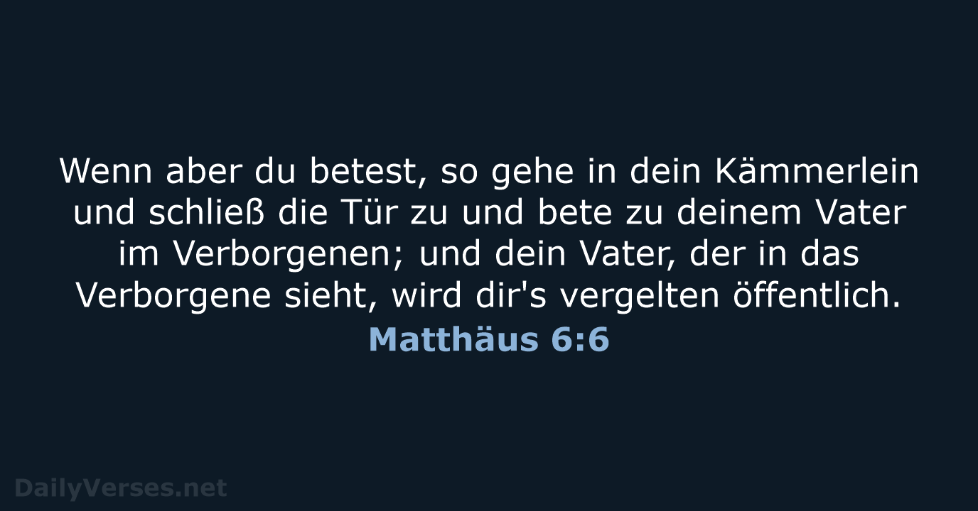 Matthäus 6:6 - LU12