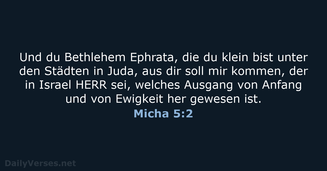 Micha 5:2 - LU12