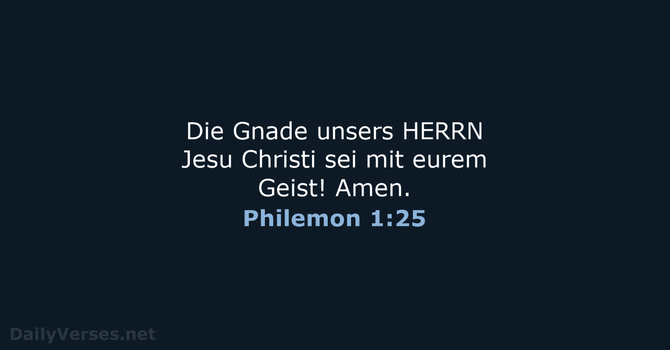 Philemon 1:25 - LU12