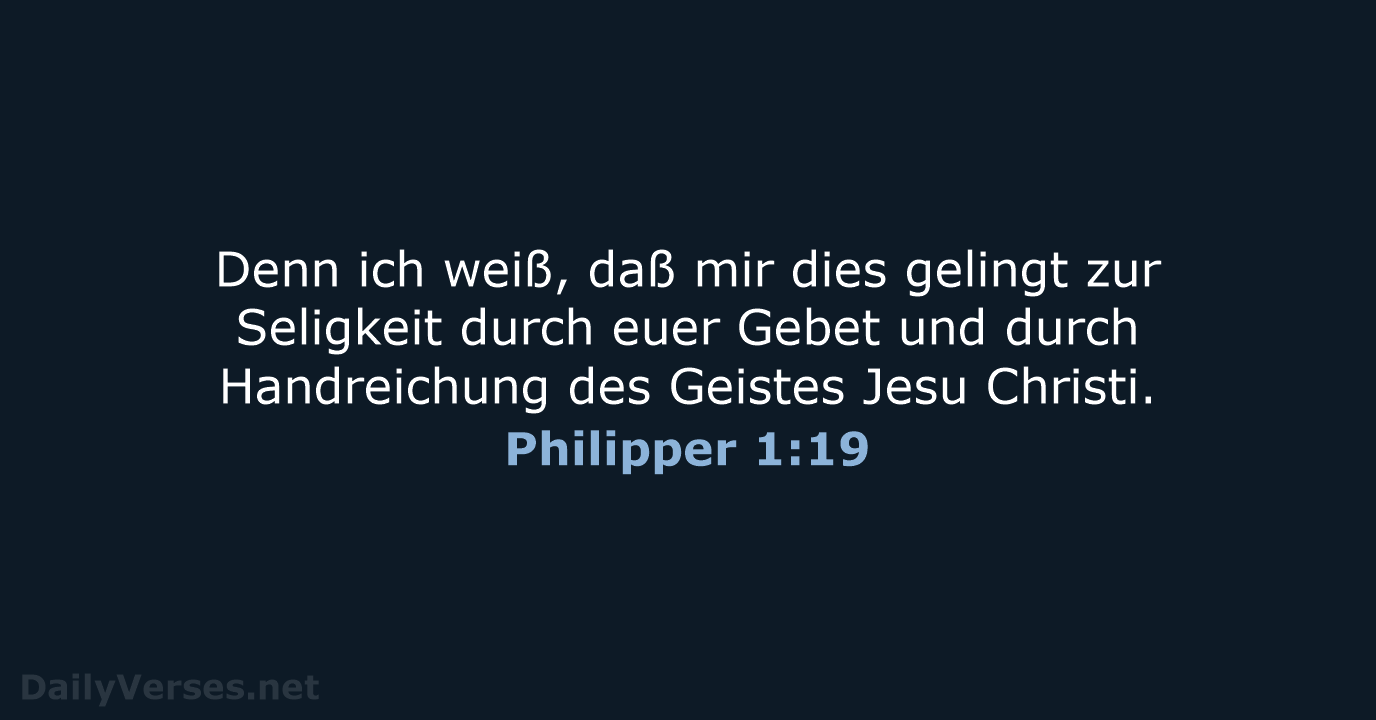 Philipper 1:19 - LU12