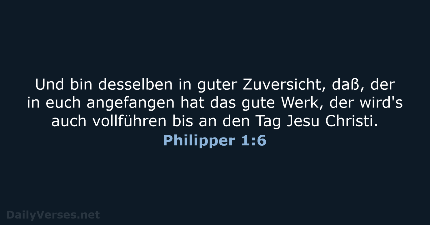 Philipper 1:6 - LU12