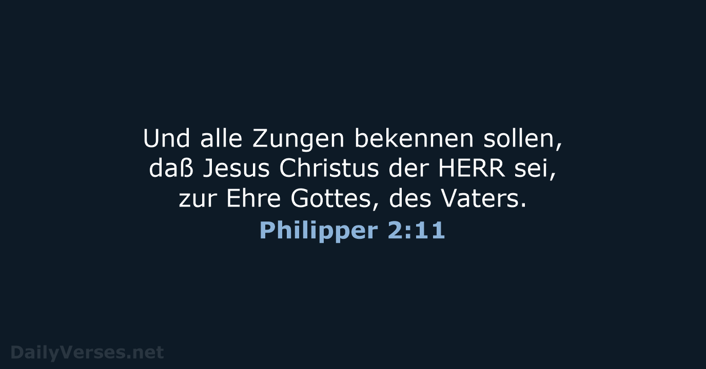 Philipper 2:11 - LU12