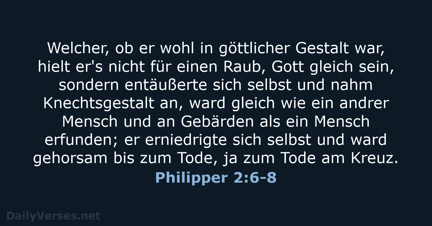 Philipper 2:6-8 - LU12