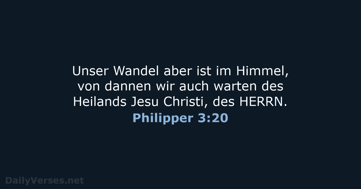 Philipper 3:20 - LU12