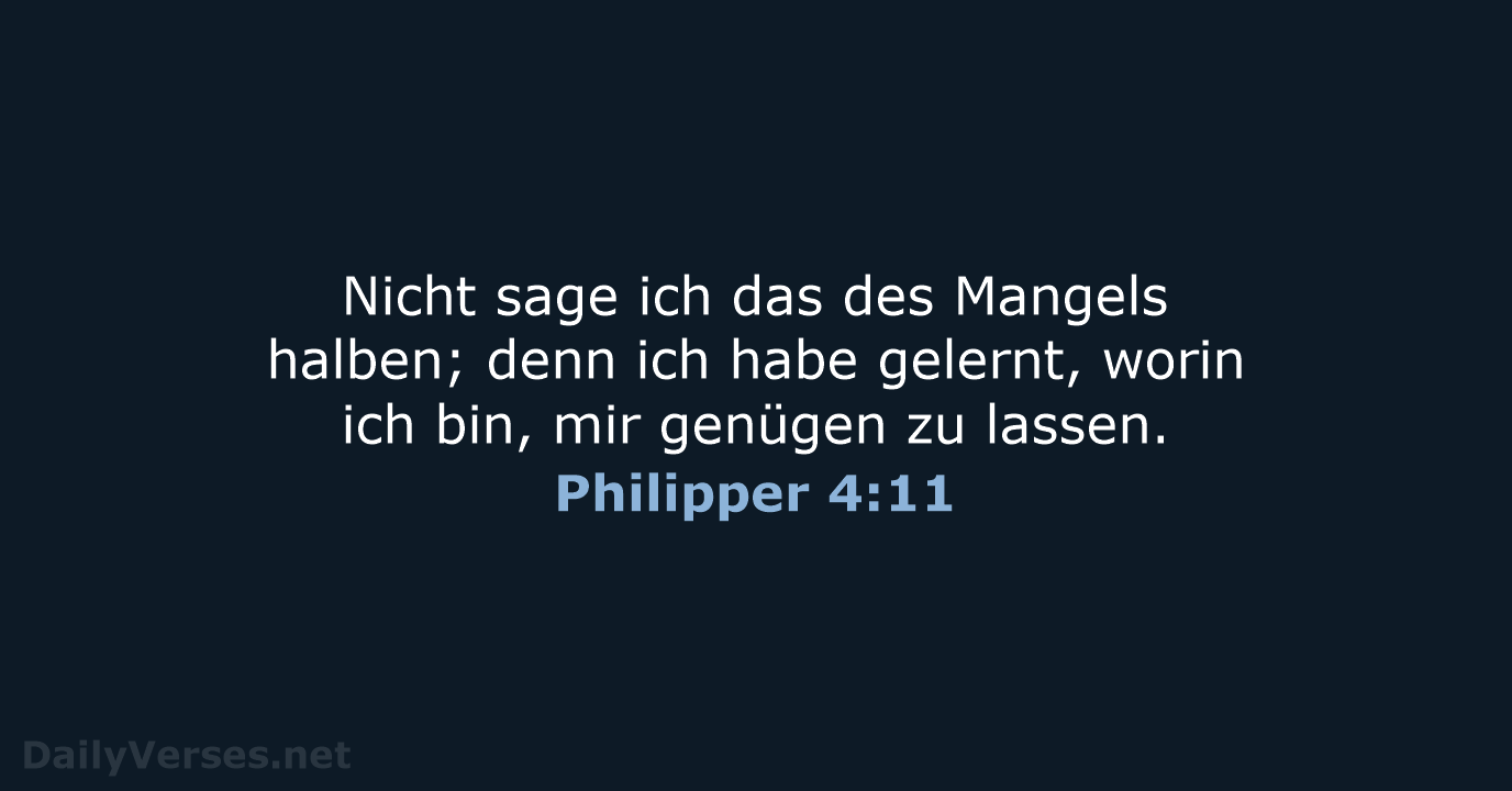 Philipper 4:11 - LU12