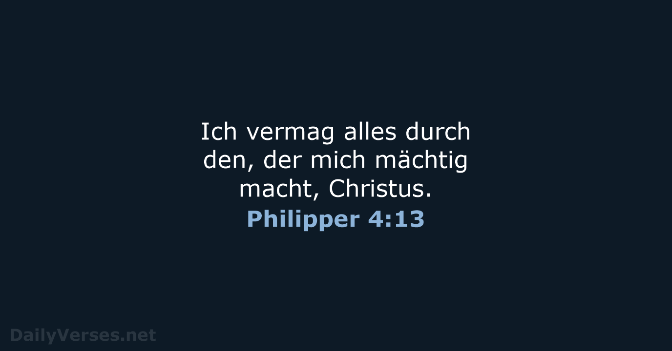Philipper 4:13 - LU12