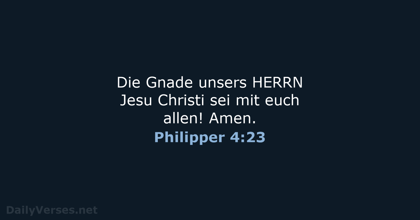 Philipper 4:23 - LU12