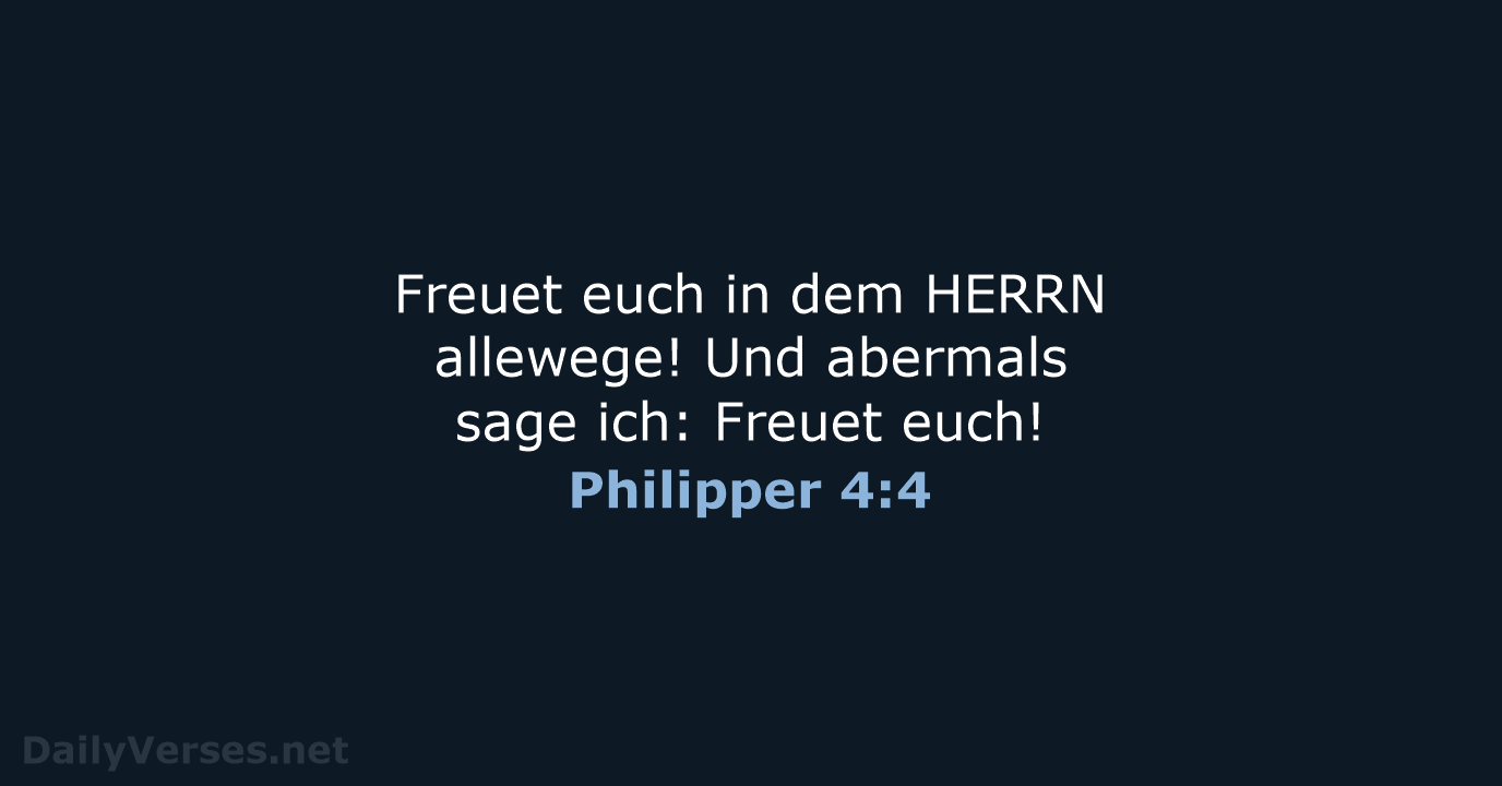 Philipper 4:4 - LU12