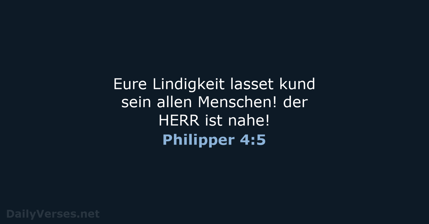Philipper 4:5 - LU12