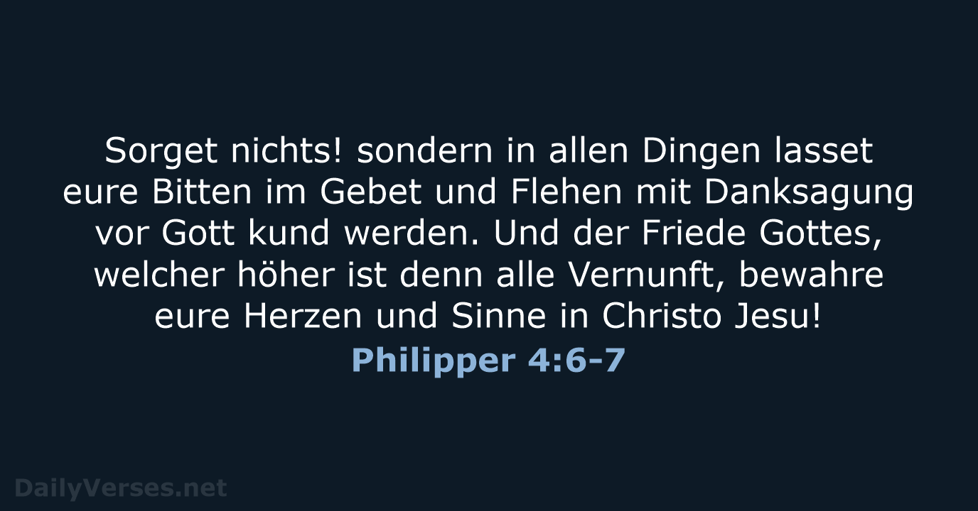 Philipper 4:6-7 - LU12