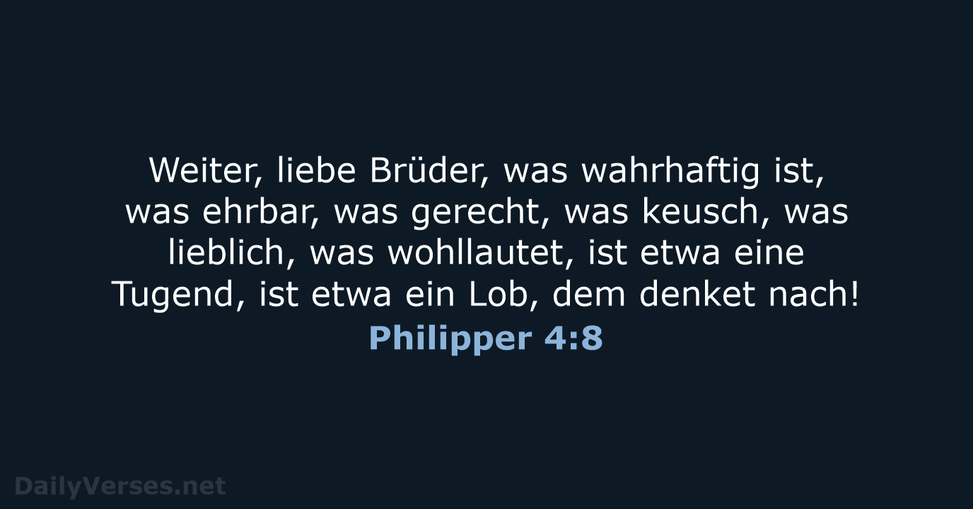 Philipper 4:8 - LU12