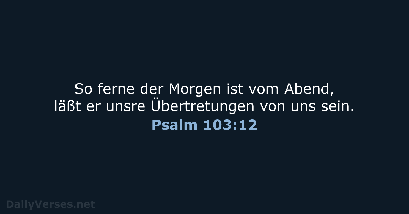 Psalm 103:12 - LU12