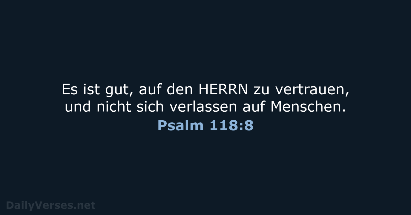 Psalm 118:8 - LU12