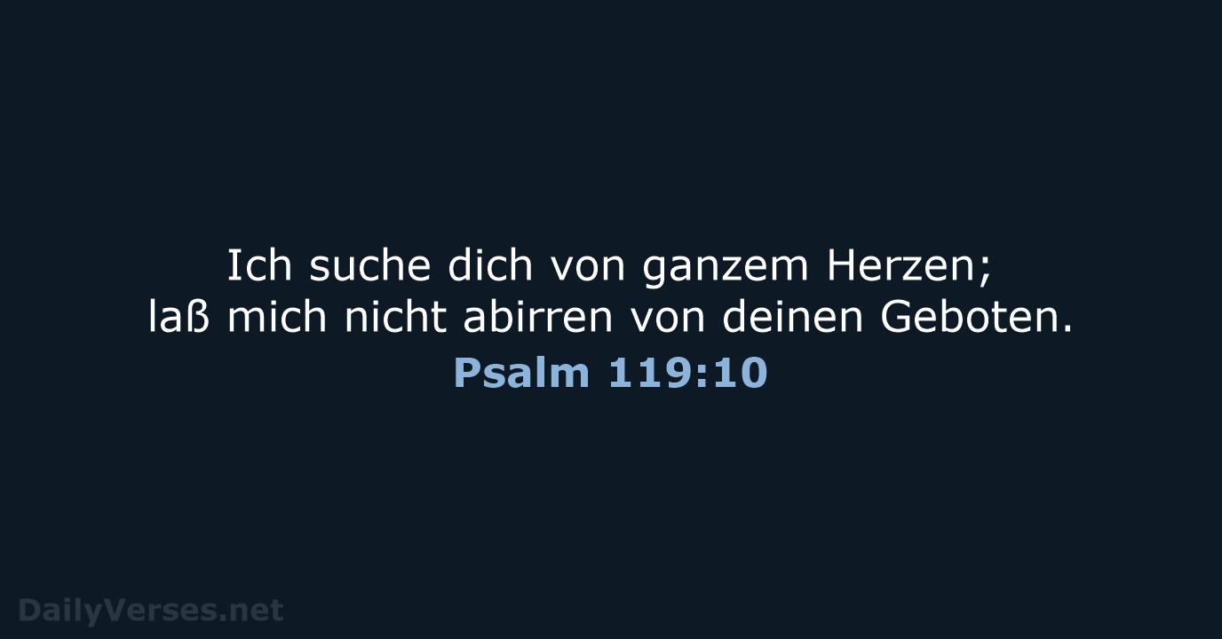 Psalm 119:10 - LU12