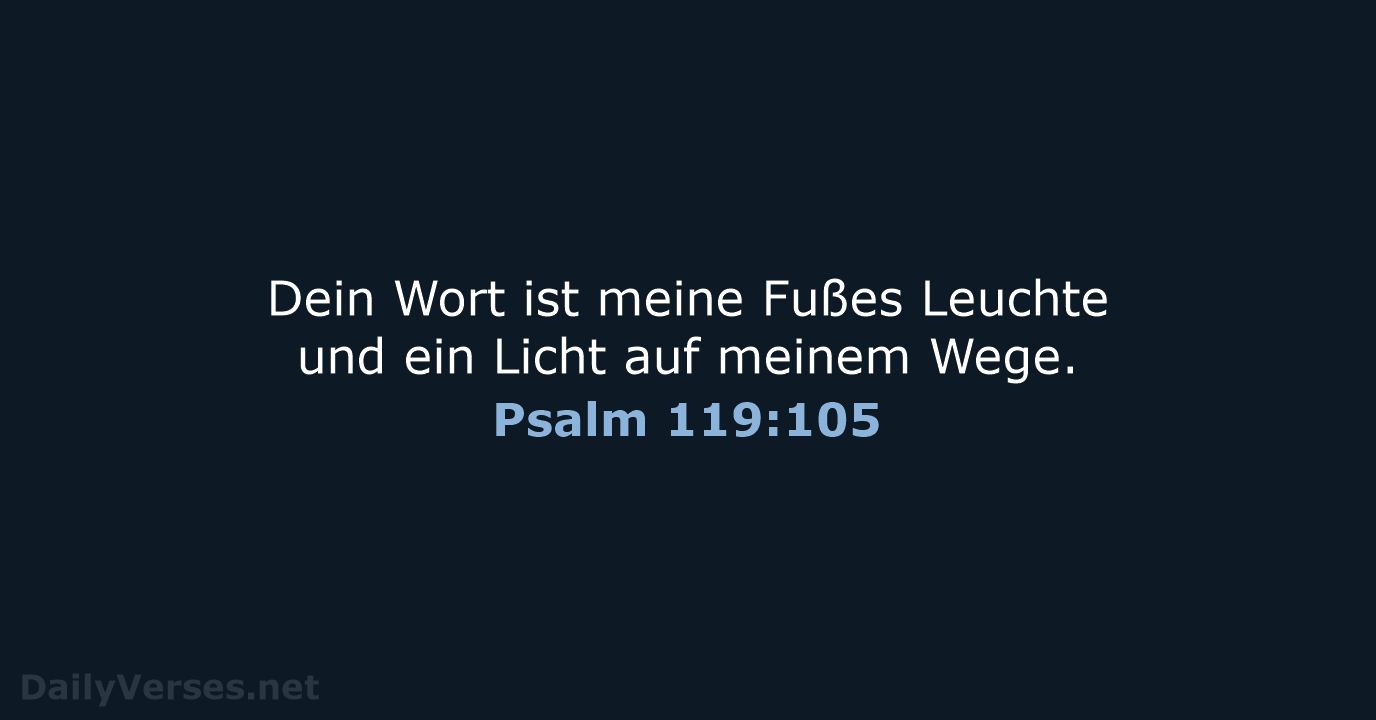 Psalm 119:105 - LU12