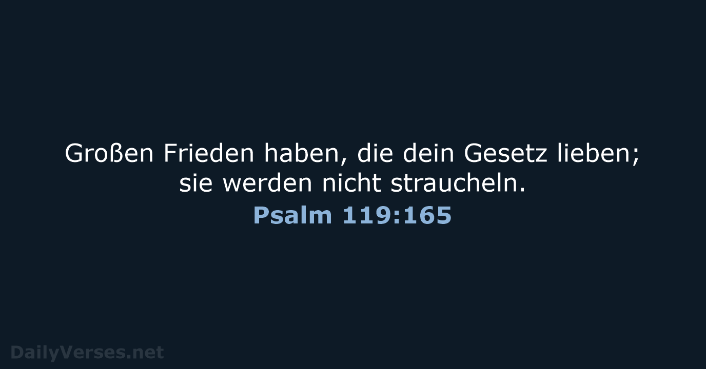 Psalm 119:165 - LU12