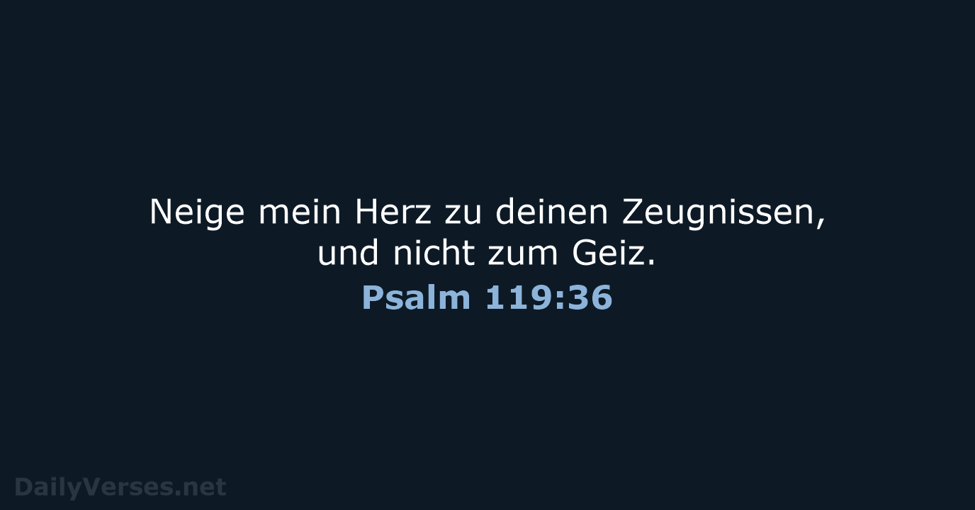 Psalm 119:36 - LU12
