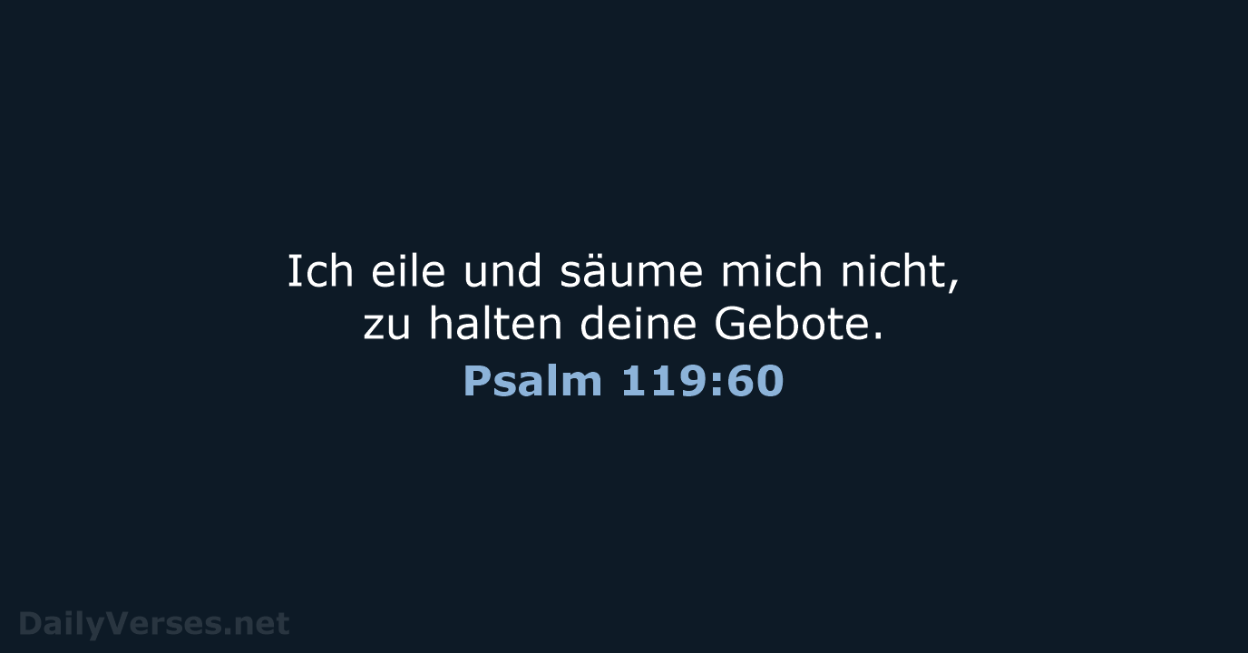 Psalm 119:60 - LU12