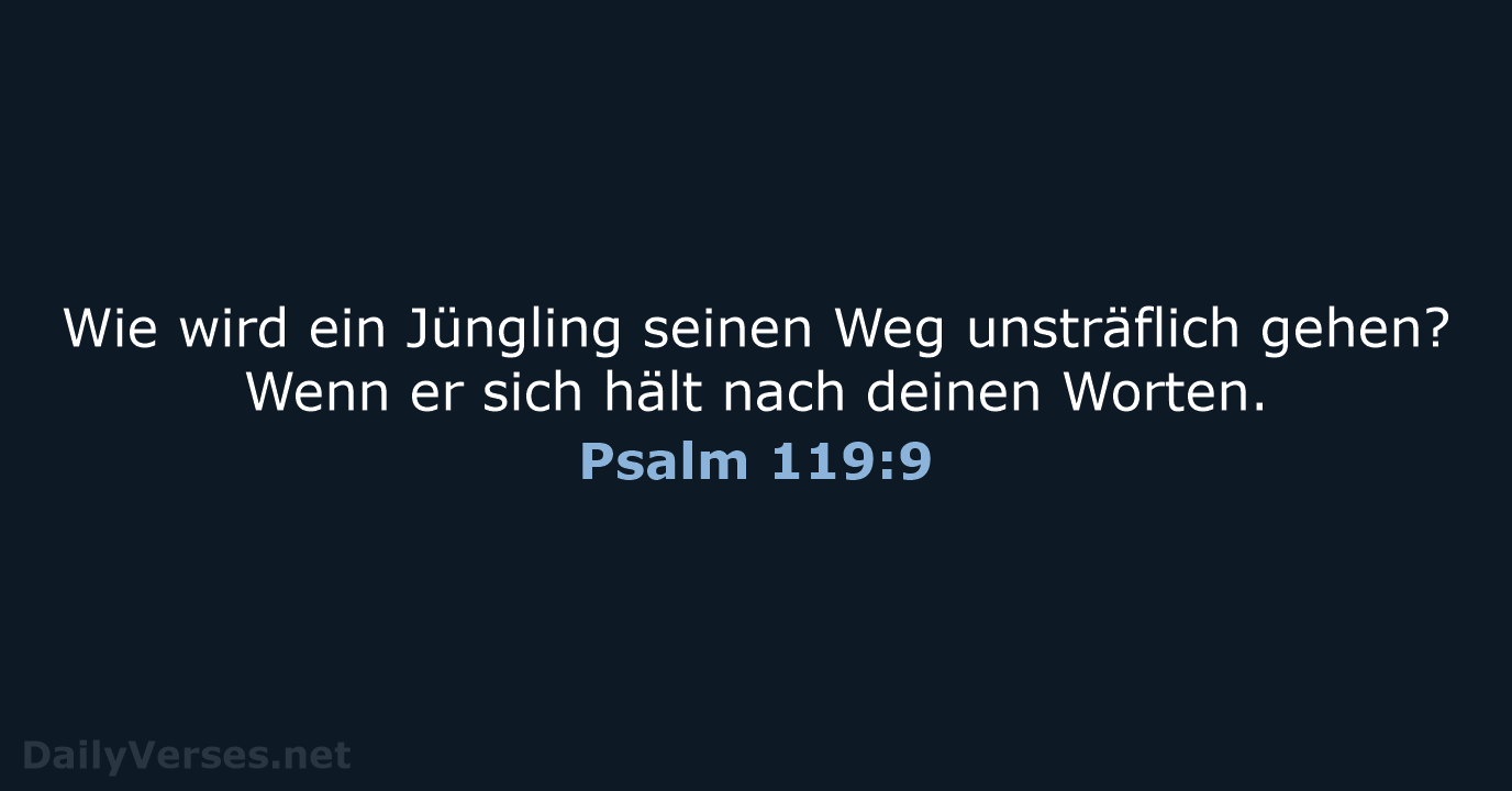 Psalm 119:9 - LU12