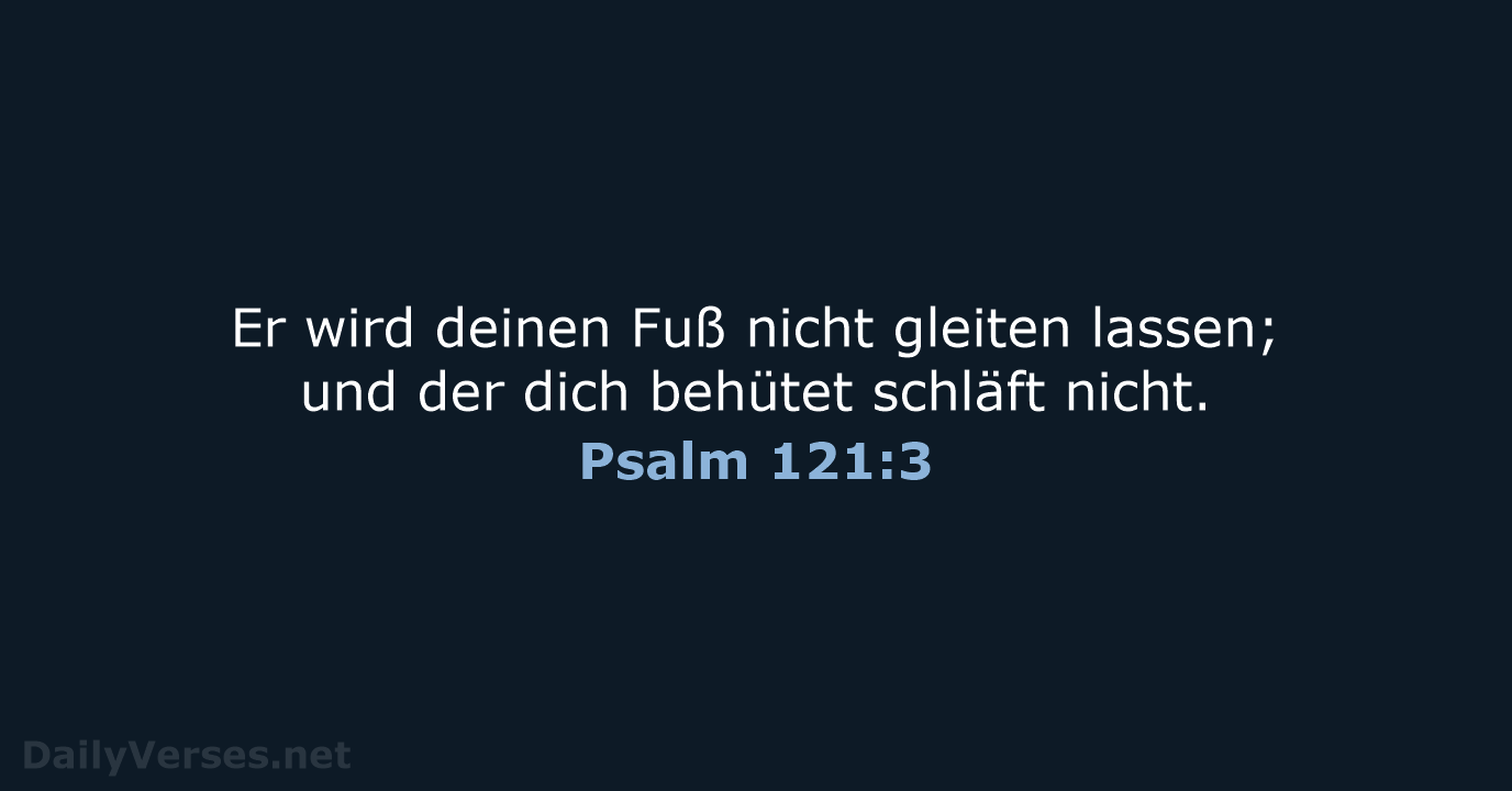 Psalm 121:3 - LU12