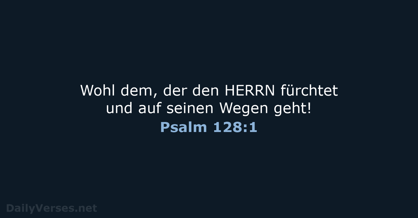 Psalm 128:1 - LU12