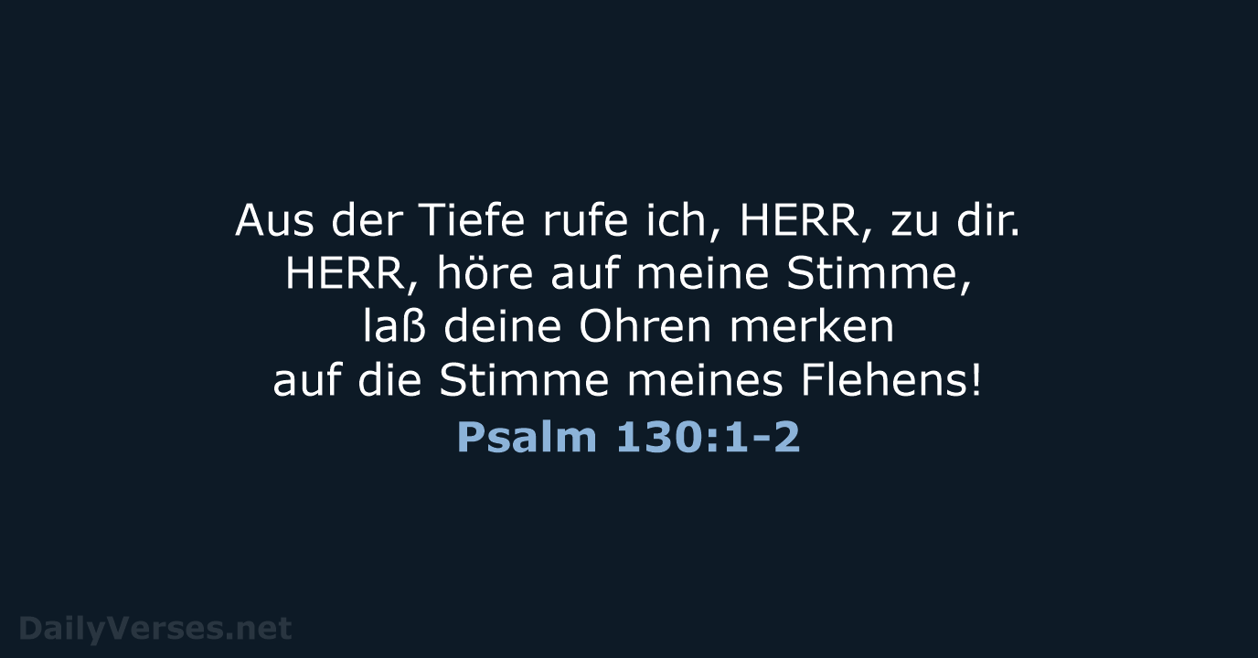 Psalm 130:1-2 - LU12